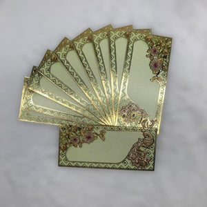 Envelopes Envelope Money holder Diwali Wedding Gift Card Pack of 10 Green