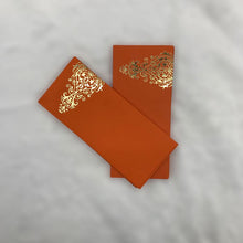 Load image into Gallery viewer, Envelopes Envelope Money holder Diwali Wedding Gift Card Pack of 10 Orange