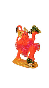 Lord Bahubali Hanuman Idol for home,car decore (2cm x 1.5cm x 0.5cm) Orange