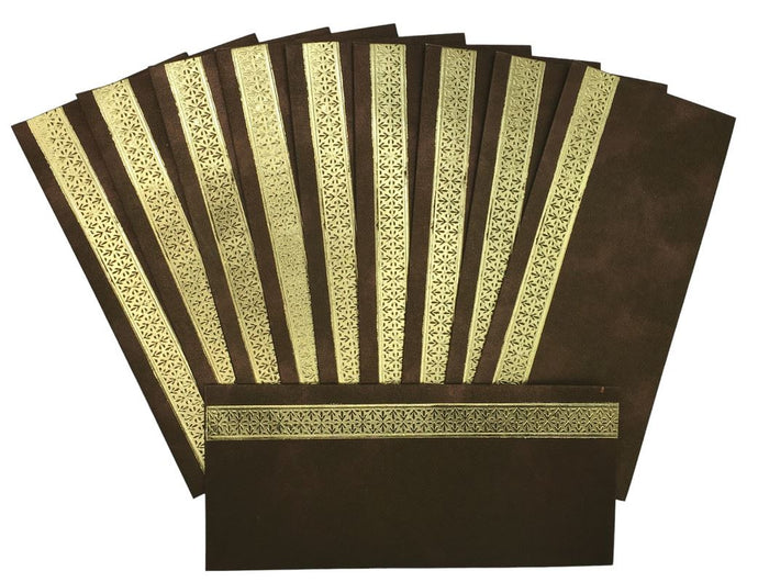 Envelopes Envelope Money holder Diwali Wedding Gift Card Pack of 10 Brown