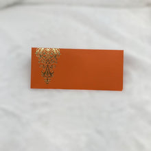 Load image into Gallery viewer, Envelopes Envelope Money holder Diwali Wedding Gift Card Pack of 10 Orange