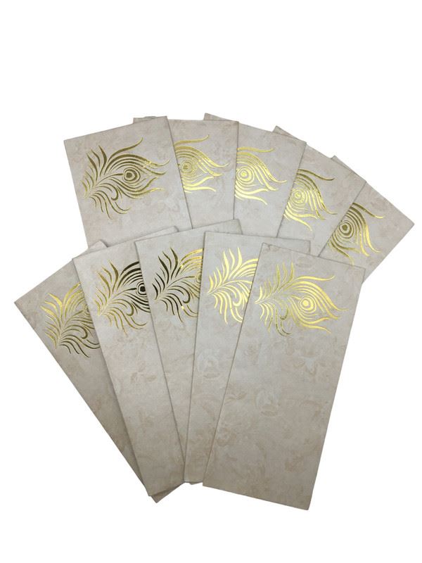 Envelopes Envelope Money holder Diwali Wedding Gift Card Pack of 10 White