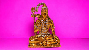 Lord Shiva Shankar Statue Bhole Nath Murti Home Decor (3cm x 2cm x 0.8cm) Golden