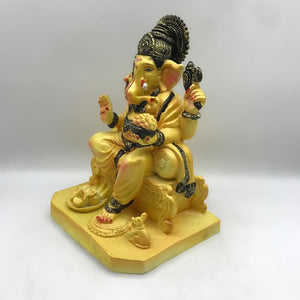 Ganesh Ganesha Ganpati Ganapati Hindu God Hindu God Ganesh fiber idol White