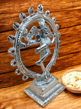 Load image into Gallery viewer, Lord Shiva Dancing Natraj Statue Decorative showpieceSilver