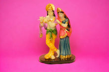 Load image into Gallery viewer, Radhe Krishna Hindu God Hindu fiber idol Mixcolor