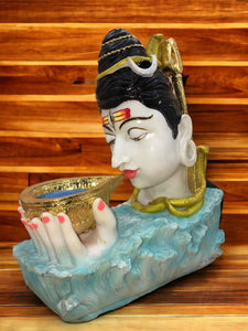 Lord Shiva Shankar Idol Hindu God Statue IdolGold Blue