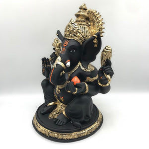 Ganesh Ganesha Ganpati Ganapati Hindu God Hindu God Ganesh fiber idol Yellow