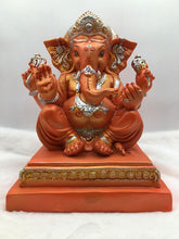 Load image into Gallery viewer, Ganesh Ganesha Ganpati Ganapati Hindu God Hindu God Ganesh fiber idol red