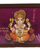 Load image into Gallery viewer, Ganesh Frame Ganesha Frame Ganpati Wall Frame Hanging Home Decore Multi color