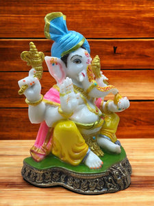 Ganesh Ganesha Ganpati Ganapati Hindu God Hindu God Ganesh fiber idol Mixcolor