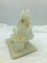 Load image into Gallery viewer, Ganesh Ganesha Ganpati Ganapati Hindu God Hindu God Ganesh fiber idol White