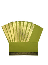 Load image into Gallery viewer, Envelopes Envelope Money holder Diwali Wedding Gift Card Pack of 10 Green