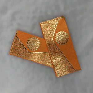 Envelopes Envelope Money holder Diwali Wedding Gift Card Pack of 10 Orange