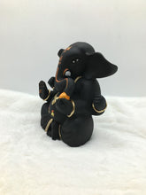 Load image into Gallery viewer, Ganesh Ganesha Ganpati Ganapati Hindu God Hindu God Ganesh fiber idol black