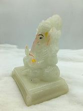 Load image into Gallery viewer, Ganesh Ganesha Ganpati Ganapati Hindu God Hindu God Ganesh fiber idol White