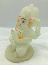 Load image into Gallery viewer, Ganesh Ganesha Ganpati Ganapati Hindu God Hindu God Ganesh fiber idol White