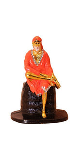 Sai Baba Statue Divine for Your Home/car Decor Gold