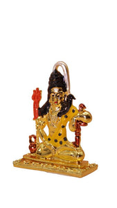 Lord Shiva Shankar Statue Bhole Nath Murti Home Decor( 2cm x 1.5cm x 0.3cm) Gold