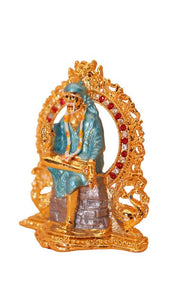 Sai Baba Statue Divine for Your Home/car Decor Gold