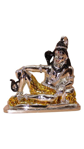 Lord Shiva Shankar Statue Bhole Nath Murti Home Decor( 3.5cm x 3.5cm x 1cm) Blue