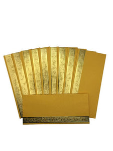 Envelopes Envelope Money holder Diwali Wedding Gift Card Pack of 10 Yellow