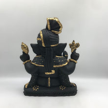 Load image into Gallery viewer, Ganesh Ganesha Ganpati Ganapati Hindu God Hindu God Ganesh fiber idol Black