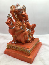 Load image into Gallery viewer, Ganesh Ganesha Ganpati Ganapati Hindu God Hindu God Ganesh fiber idol red