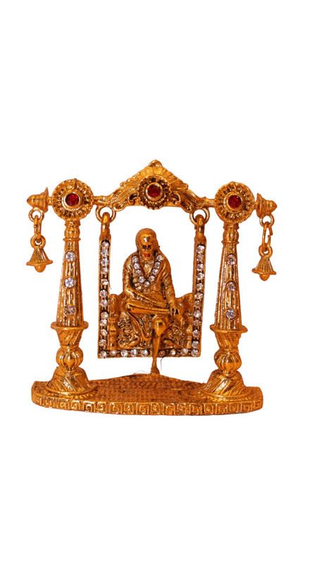 Sai Baba Statue Divine Decor for Your Home Indian Idol Gold