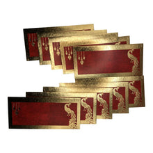 Load image into Gallery viewer, Envelopes Envelope Money holder Diwali Wedding Gift Card Pack of 10 Red &amp; gold