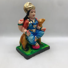 Load image into Gallery viewer, Ambe maa,Ambaji, Durga ma, Bengali Durga ma statue,idol,murti,mud idol Blue