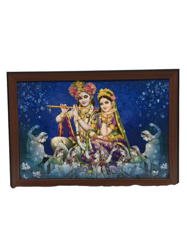 Radhekrishna Frame Radhekrishna Frame Radhekrishna Wall Frame Hanging Home Decore Multi color