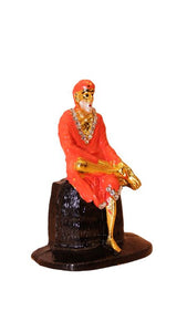 Sai Baba Statue Divine for Your Home/car Decor Gold