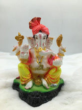 Load image into Gallery viewer, Ganesh Ganesha Ganpati Ganapati Hindu God Hindu God Ganesh fiber idol lightgreen