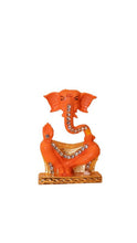 Load image into Gallery viewer, Ganesh Bhagwan Ganesha Statue Ganpati for Home Decor Orange