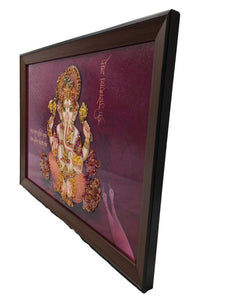 Ganesh Frame Ganesha Frame Ganpati Wall Frame Hanging Home Decore Multi color