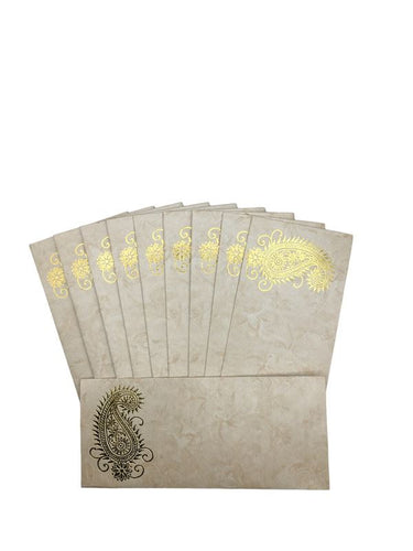 Envelopes Envelope Money holder Diwali Wedding Gift Card Pack of 10 White