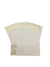 Load image into Gallery viewer, Envelopes Envelope Money holder Diwali Wedding Gift Card Pack of 10 White