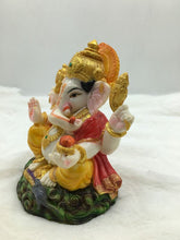 Load image into Gallery viewer, Ganesh Ganesha Ganpati Ganapati Hindu God Hindu God Ganesh fiber idol yellow