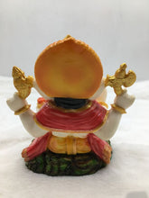 Load image into Gallery viewer, Ganesh Ganesha Ganpati Ganapati Hindu God Hindu God Ganesh fiber idol yellow