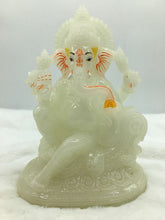 Load image into Gallery viewer, Ganesh Ganesha Ganpati Ganapati Hindu God Hindu God Ganesh fiber idol White