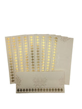 Load image into Gallery viewer, Envelopes Envelope Money holder Diwali Wedding Gift Card Pack of 10 White