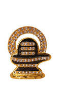 Load image into Gallery viewer, Shivling Idol Murti for Daily Pooja Purpose ( 1.8cm x 1.8cm x 0.5cm) Gold