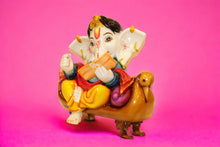 Load image into Gallery viewer, Ganesh Ganesha Ganpati Ganapati Hindu God Hindu God Ganesh fiber idol Mixcolor