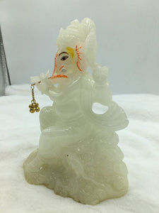 Ganesh Ganesha Ganpati Ganapati Hindu God Hindu God Ganesh fiber idol White