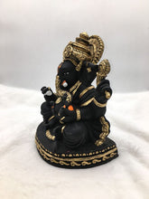 Load image into Gallery viewer, Ganesh Ganesha Ganpati Ganapati Hindu God Hindu God Ganesh fiber idol black