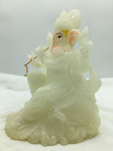 Load image into Gallery viewer, Ganesh Ganesha Ganpati Ganapati Hindu God Hindu God Ganesh fiber idol White