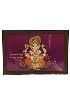 Ganesh Frame Ganesha Frame Ganpati Wall Frame Hanging Home Decore Multi color