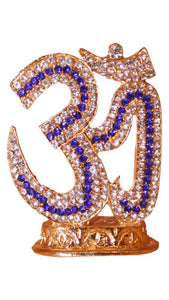 Hindu Religious Symbol OM Idol for Home,Car,Office ( 2cm x 1.5cm x 0.8cm) Blue