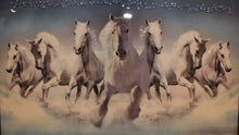 Load image into Gallery viewer, Elegant Equine Majesty: Grace Your Walls with 7 Running Horses Artwork! White